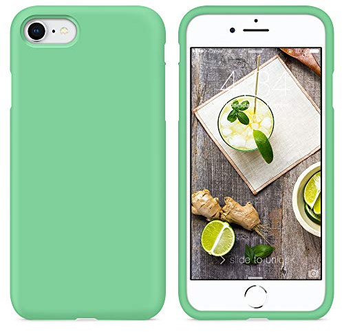 SURPHY iPhone SE 2022 case, iPhone SE 2020 case, iPhone 8 Case, iPhone 7 Case, Liquid Silicone Gel Rubber Shockproof Protective Back Case Cover for iPhone SE 3 / SE 2/8 / 7 4.7 inches, Spearmint