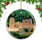 Weekino Deutschland Heidelberger Schloss Weihnachtsdekoration Christbaumkugel Hängender Weihnachtsbaum Anhänger Dekor City Travel Souvenir Collection Porzellan 2,85 Zoll