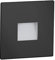 ledscom.de LED Treppenlicht/Wandeinbauleuchte FOW für innen und außen, Downlight, eckig, schwarz, 85 x 85mm, kaltweiß