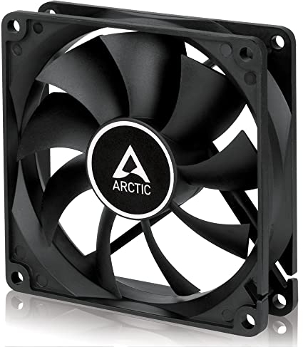 ARCTIC F9 - Ventilateur PC, 92 mm, Ventilateur Haute Performance, Ventilateur Boitier, Refroidisseur Silencieux pour Unité Centrale, 1800 RPM - Noir