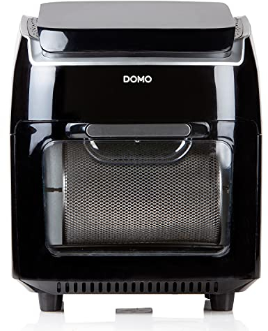 DOMO DO534FR Freidora de aire caliente 3 en 1 Airfryer - Horno, función giratoria y deshidratadora - 8 programas automáticos - 10 L - 1800 W - Negro