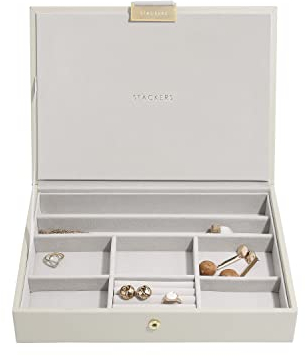 Stackers Oatmeal Classic Medium Jewellery Box Lid