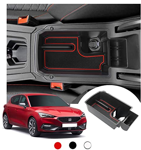 LFOTPP Kompatibel mit Cupra Formentor Mittelkonsole Armlehne Organizer Ablagefach, Auto Zubehör Mittelarmlehne Aufbewahrungsbox, Multifunktionaler Aufbewahrung Auto Center Console Tray