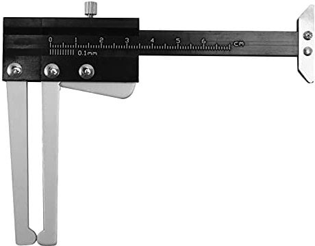 Dciustfhe 324793 Disc Brake Rotor Thickness Caliper 0-60mm Gauge Gage Micrometer Measuring Tool,black