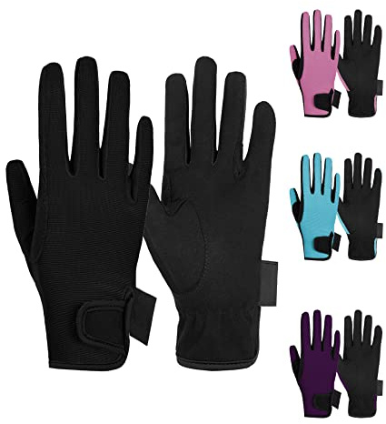 Thapower Kids Horse Riding Gloves Children Youth Equestrian Horseback Gloves for Boys & Girls Cycling Running Gardening