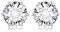 JewelryPalace Pendientes Mujer Plata 6ct Moissanita Redondo, Solitario Pendientes de Tuerca con Piedras, Pendientes Pequeños Mujer Diamante Simulado, Pendientes Niña Clásicos Conjunto Joyas para Novia