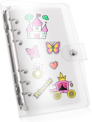 Grevosea Sticker Album - 40 Sheets Blank Sticker Book with PVC Shell, Ideal for Collecting Stickers and Labels (A6)