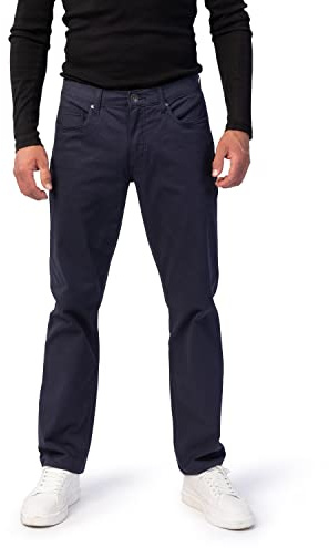 STOOKER Frisco Print Herren 5-Pocket-Jeans Straight Fit Twill/Coloured clean wash gerade lang