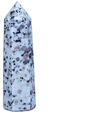 WGPHD Quarz Dekoration 1pc Natural Crystal Kiwi Jasper Obelisk kann for die Heimdekoration verwendet Werden (Size : 6-7cm)