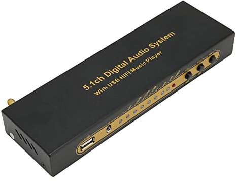 Decodificador de Audio Convertidor DAC de 5.1 Canales, Extractor de Decodificador de Sonido HDMI Adaptador de Sonido Coaxial de Fibra óptica de Audio y Video Analógico Digital para / 3/4,