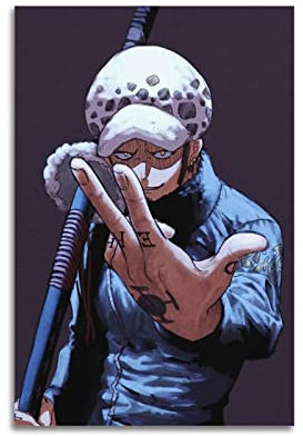 INKLOT Anime Trafalgar Law Poster, dekoratives Gemälde, Leinwand, Wandposter und Kunstbild, modernes Familien-Schlafzimmer, Dekoration, Poster, 60 x 90 cm