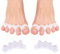 Toe Spacers(1 Pair), Gel Toe Separators to Correct Toes, Bunion Corrector for Women Men Toe Spacer Hammer Toe Straightener Toe Stretcher Big Toe Separators (White)