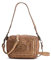 Biba Tasche für Damen aus echtem Leder, Umhängetasche Heritage Lovington LOT1L, Kurzer und langer Griff, Reißverschluss, Echtes Rindsleder, Farbe Ocker
