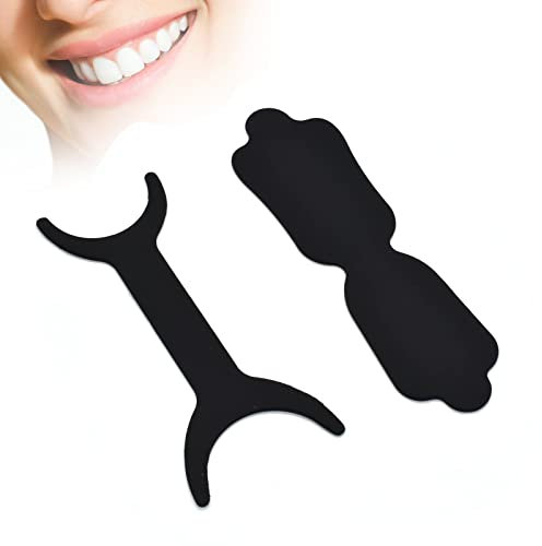 Silicone Dental Orthodontic Photography Contraster, Bendable Silicone Orthodontic Photography Contraster for Intraoral Shots with Black Background Board (C1+C2)