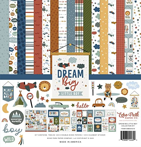 Echo Park Collection Kit 12X12-Dream Big Little Boy
