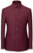 Blazer décontracté pour homme style chinois coupe ajustée costume sauvage robe d'affaires blazer tunique chinoise costume, bordeaux, 4XL
