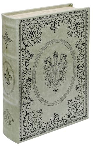 Design By Pepper False Book Box Vintage Verdigris Crest Storage Book Jewellery Storage Study Book Ornament Vintage Decorative False Book. Looks like a book! Secret Stash Book - Magnetic