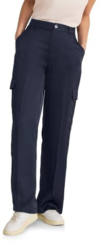 Street One Damen Satin Hose deep Blue 40W / 32L