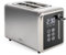 Livoo - Grille-pain 2 fentes DOD205 - fente large de 3,5 cm, 850 W, écran tactile, 3 fonctions, thermostat réglable (7 niveaux), acier inoxydable