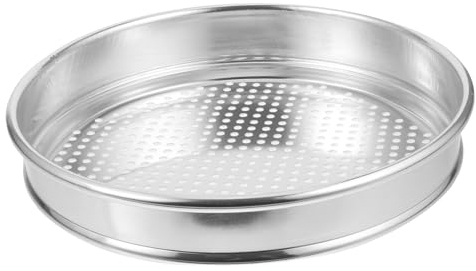 Mobestech Setaccio Inox Rotondo Per Schermo Rete Fine Per Campionamento e Filtraggio Strumento Versatile Per Cucina e Laboratorio Facile Da Usare