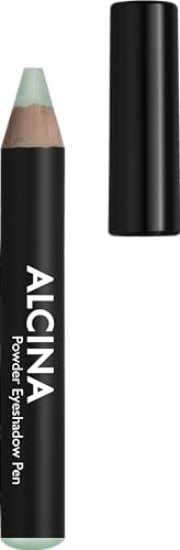 ALCINA Powder Eyeshadow Pen fresh mint - Vielfältig einsetzbarer Lidschattenstift - pudrige Textur mit schimmernden, metallischen Pigmenten - intensive Farbabgabe - Farbe Mint - leichter Auftrag
