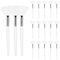 18PCS Fan Brushes Soft Facial Applicator Brushes White Hair Makeup Mask Acid Applicator Esthetician Brush Multi Use Cosmetic Tools with Handle for Mud Cream Peel Mask Makeup