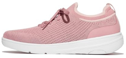 Fitflop Damen Super-q Knit Slip-on Laced Sneakers Sneaker, Soft Blush, 36 EU