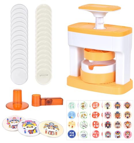 55mm Button Maker Maschine, Badge Making Kit aus Dauerhafte Kunststoff, Interessant Pin Maker Machine, Button Maker Badge Machine für Personalisierte Abzeichen, Spiegel, Brosche, Kühlschrankmagnete