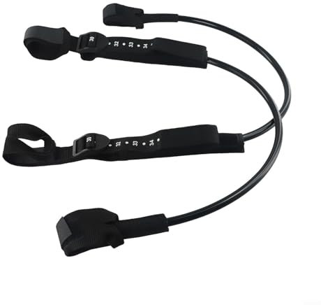 Imbracatura resistente per windsurf, regolabile, design antiscivolo, set di 2 pezzi, colore nero (56-71 cm)