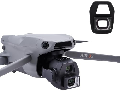 For DJI AIR 3S, Wide Angle Lens Camera Widening Lens Drone Air 3S External Optical Expanded View Filter Air 3S Lens Protector