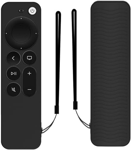 Estuche Remoto de Silicona Compatible con Apple TV 4K Siri Remote 3.ª generación (2022) / 2.ª generación (2021),Funda Protectora