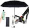 Nakazawa Pram Umbrella,Pram Parasol uv Protection, With Umbrella Clip Fixing Device, UPF 90+ UV Protect Pushchair Sun Parasol (Black)