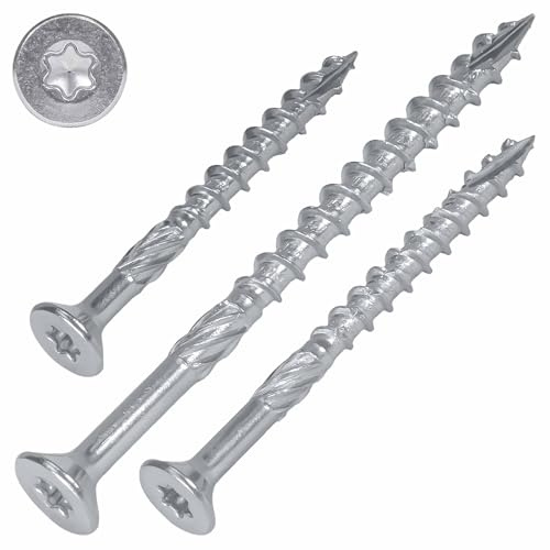 Holzbauschrauben Edelstahl C1, 8x160 mm - 50 Stück mit Senkkopf, TX40, ETA Zulassung | SCREW REBEL