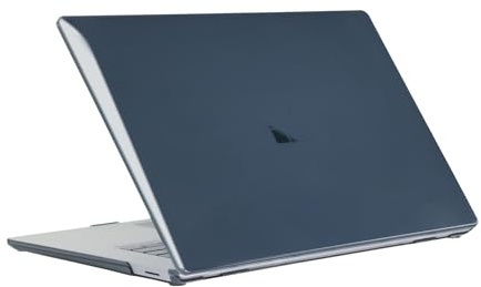 Clip on Case Compatible with Microsoft Surface Laptop 5/4/3 with Metal Keyboard 13.5 Inch (Model: 1951/1868), Transparent Hard Shell Protective Cover,Black