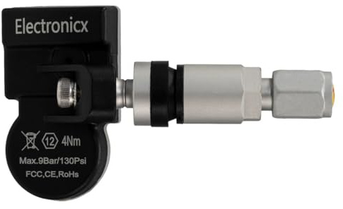Electronicx 1X RDKS Sensor für Toyota Fortuner 2016-2021 vorprogrammiert 433MHz TPMS Reifendrucksensor Metallventil Einzelsensor Ersatz für Alufelgen Stahlfelgen Sommer Winter