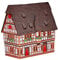 Keramik miniatur Aroma House, Räuchergefäß. Deutschland, Town Hall in Schotten. midene Kleine Größe