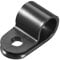 sourcing map 50Pcs Nylon R-Type Cable Clamp Organizer Cord Clips for Wire Management 9.5mm Black CC-2