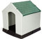Gardiun Caseta de Perro Mediano Zeus Plus 78x87x81 cm Fabricado en Resina Color Beige/Verde