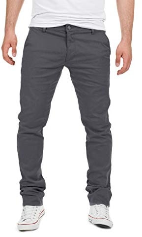 Yazubi Dustin - Chino Hosen Für Herren - Chino Jeans Slim Fit - Business Chinohosen Mit Stretch, Grau (Magnet 4R193901), W32/L34