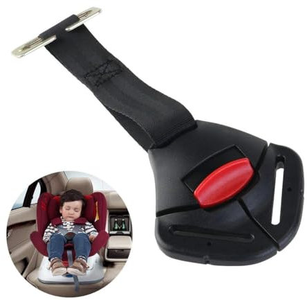 ISKIP Schnalle, hochdichtes Polyethylen, 5-Punkt-Sicherheitsgurt für Auto, Kinderwagen, Schwarz