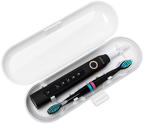 Nincha Plastic Electric Toothbrush Travel Case for Fairywill/TEETHEORY/Seago/Dnsly Series Sonic Electric Toothbrush, White