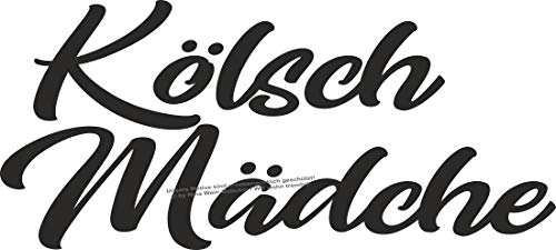 WB wohn trends Auto-Aufkleber, Kölsch Mädche, Köln, rot, 15cm breit, Farbe und Größe wählbar, KFZ-Sticker LKW Spruch