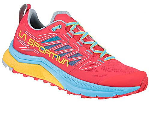 LA SPORTIVA Damen Jackal Woman Traillaufschuhe, Hibiscus/Malibu Blue