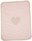 David Fussenegger Babydecke rosa mit Herz Motiv aus Baumwolle 70x90 cm flauschig weich