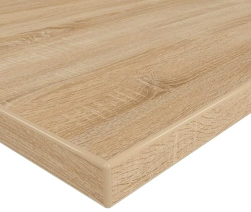 MySpiegel.de Tischplatte Holz Zuschnitt nach Maß Beschichtete Holzdekorplatte Sonoma Eiche in 25mm Stärke (80 x 80 cm, Sonoma Eiche)