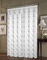 Maßgeschneiderte weiße Scherli Voile Store Gardine “Wave“, Gardinen nach Mass, inklusive Kräuselband (Universalband), Höhe 90 – 295 cm, Breite 1 –12 Meter (Silber, 235 x 200 cm/HxB)