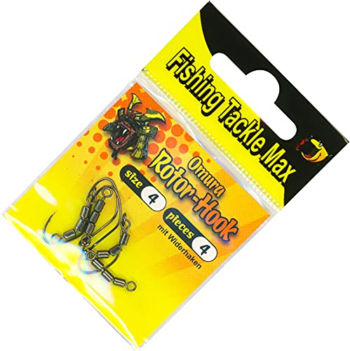 FTM Omura Haken Rotor-Hook - 4 Forellenhaken, Größe:4