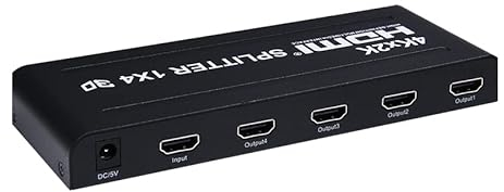 INF 1x4 HDMI-Splitter auf 4 Bildschirme 4K