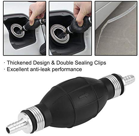 Qiilu Poire amorcage XL Accessoire de Pompe d'amorçage Manuel pour Ligne de ravitaillement sous Vide de Transfert de Carburant en Caoutchouc (8 mm) R2d955