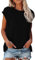 MICKURY Coat uv Gel zz cd 4pf t Shirt genshin Impact d blusen modetalente Damenmode das neon Baby chicsoso pversize Pullover CCR t-Shirt Ukraine v Ausschnitt Damen CFD cos Pullunder(A5-Schwarz,XL)